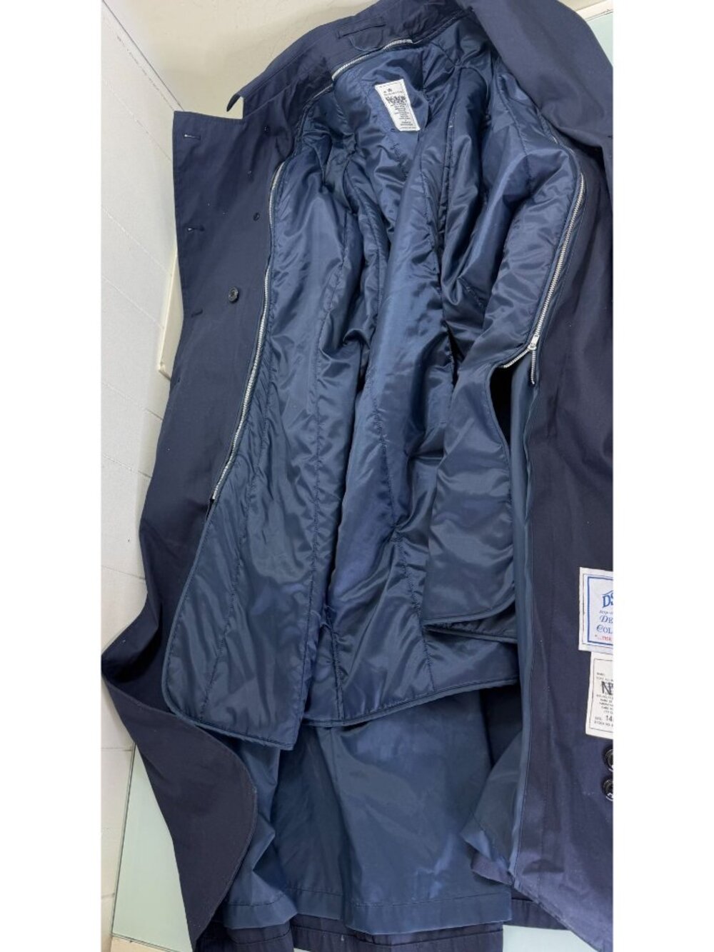 DSCP Military Trench Coat Women's 14 Long All Weather Removable Liner Air Force - Picture 3 of 14